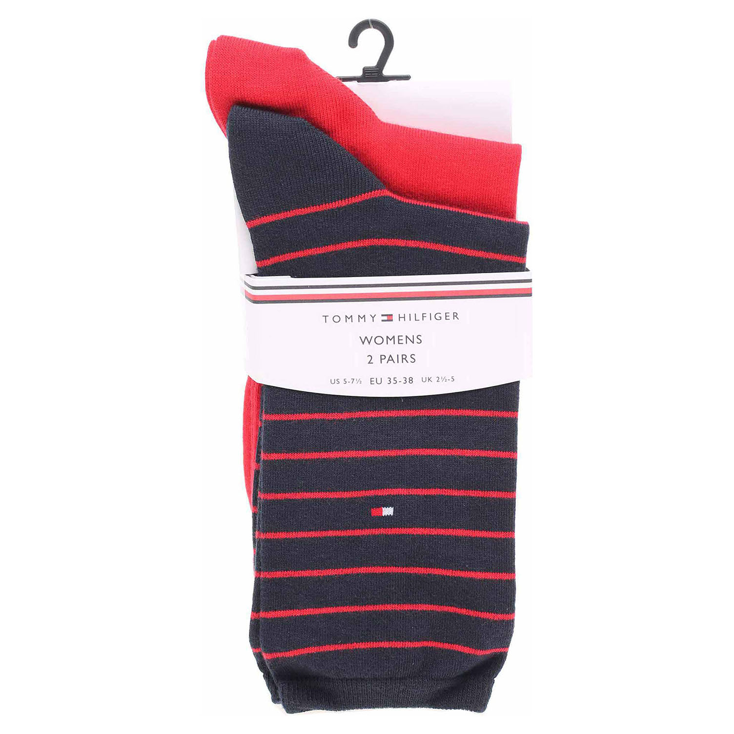 Obrázok Tommy Hilfiger dámské ponožky 100001494 007 red-navy 100001494 007 38