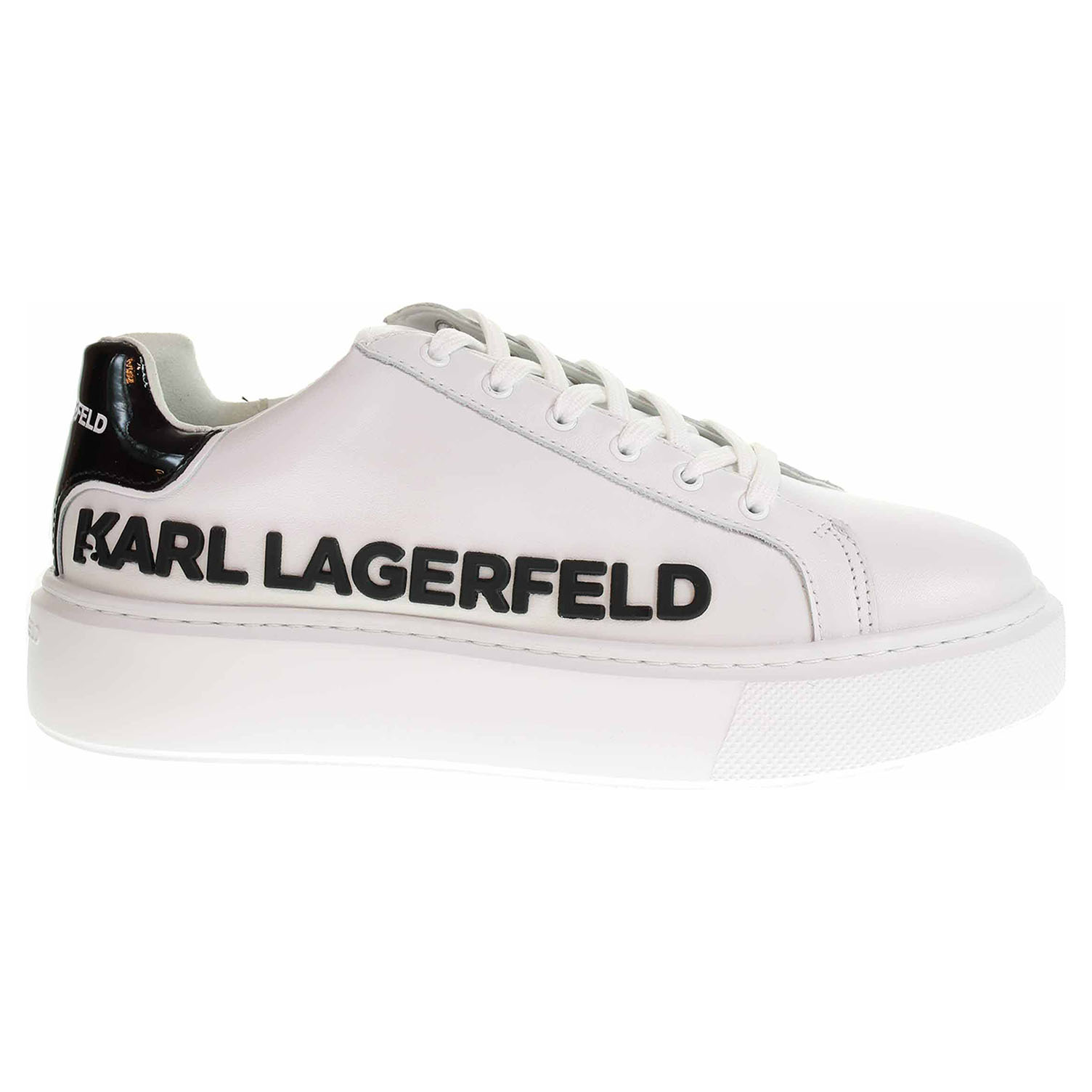 Dámska topánky Karl Lagerfeld KL62210 010 white lthr w-black 37