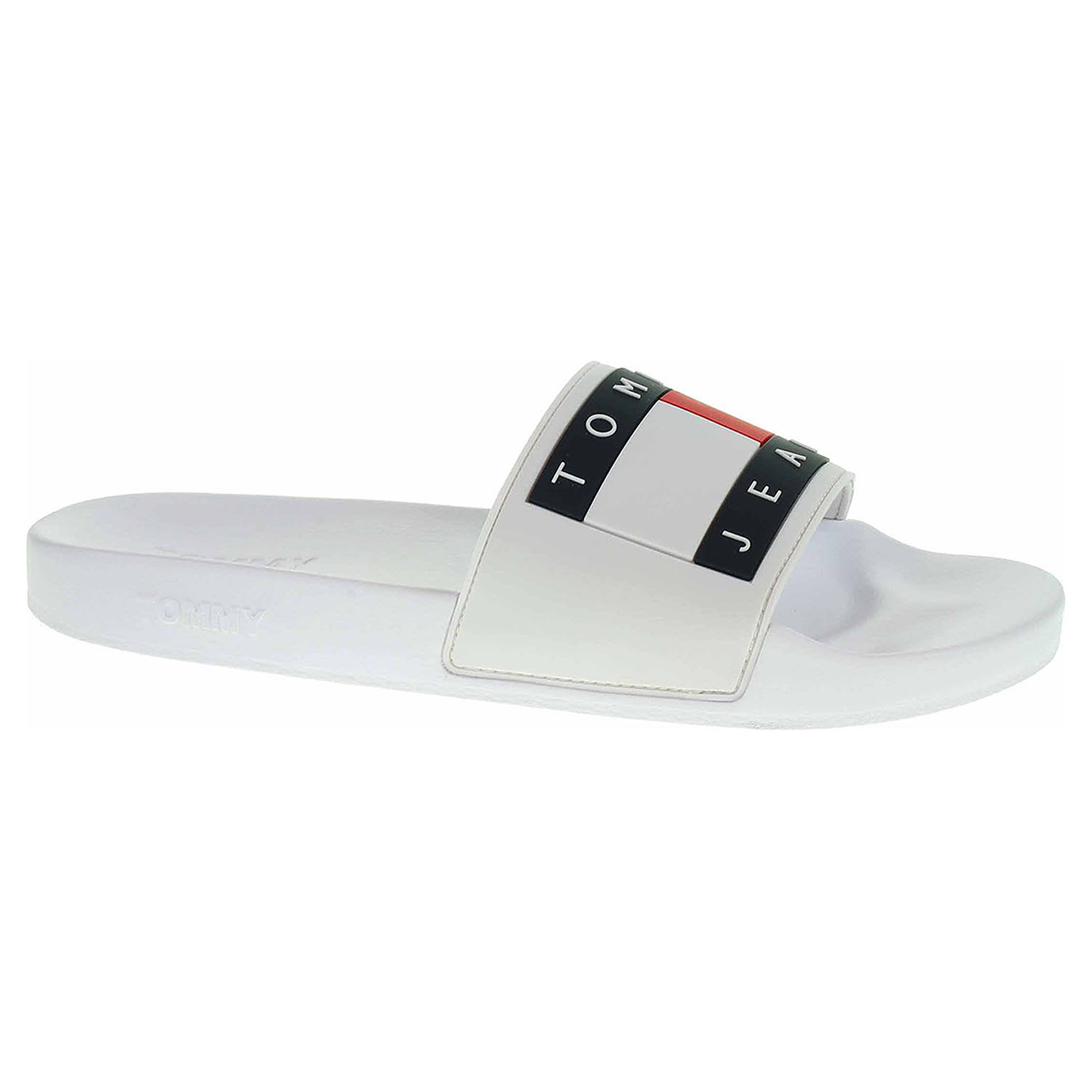 Obrázok Tommy Hilfiger biele šľapky Tommy Jeans Flag Pool Slide White