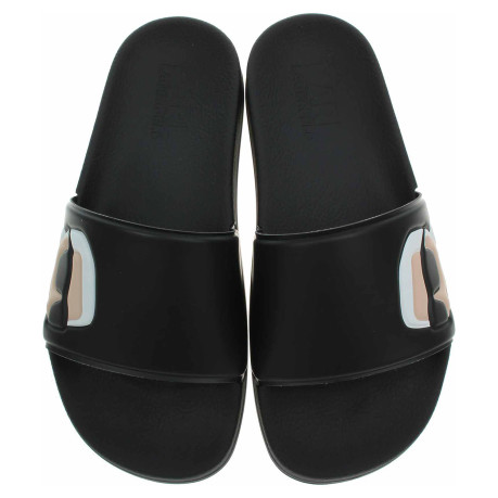 Dámske plážové papuče Karl Lagerfeld KL80905N V00 black rubber