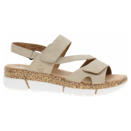 Dámske sandále Rieker V2366-60 beige