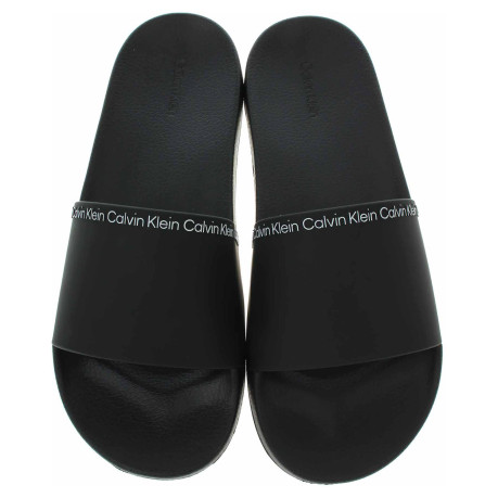 Pánske plážové papuče Calvin Klein HM0HM00981 Ck Black