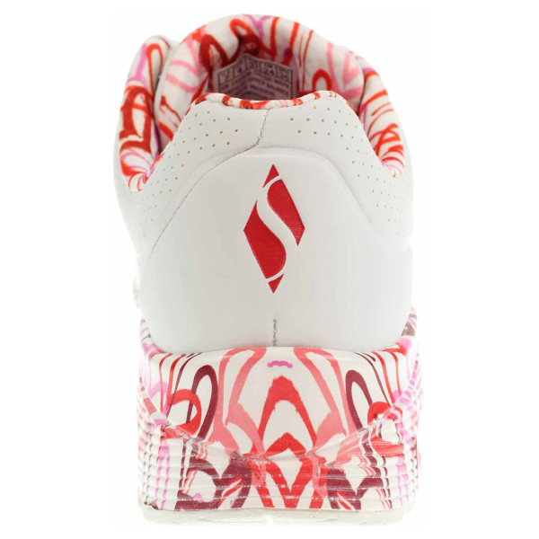 detail Skechers Uno - Loving Love white-red-pink