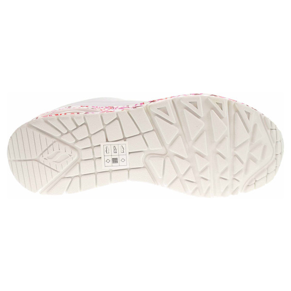 detail Skechers Uno - Loving Love white-red-pink