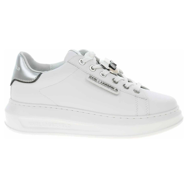 detail Dámska topánky Karl Lagerfeld KL62576K Kapri White Lthr w-Silver