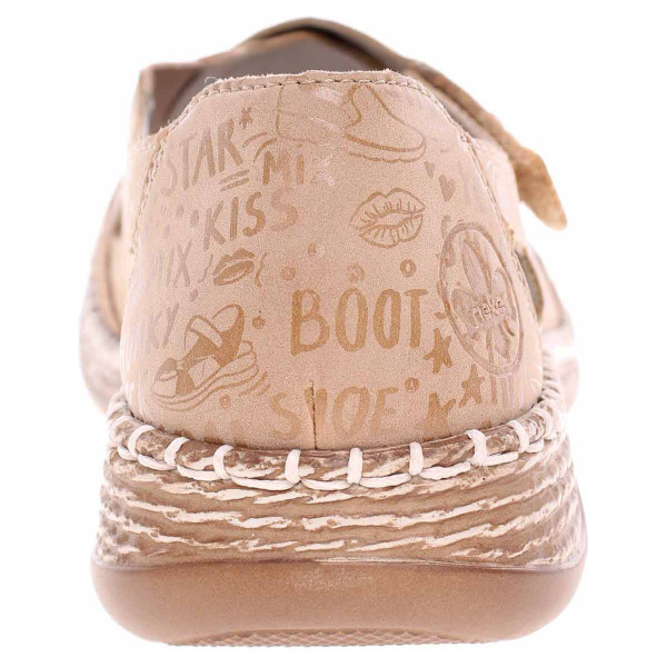detail Dámske sandále Rieker 464H4-62 beige