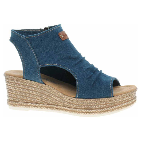 detail Dámske sandále Rieker 68791-12 blau