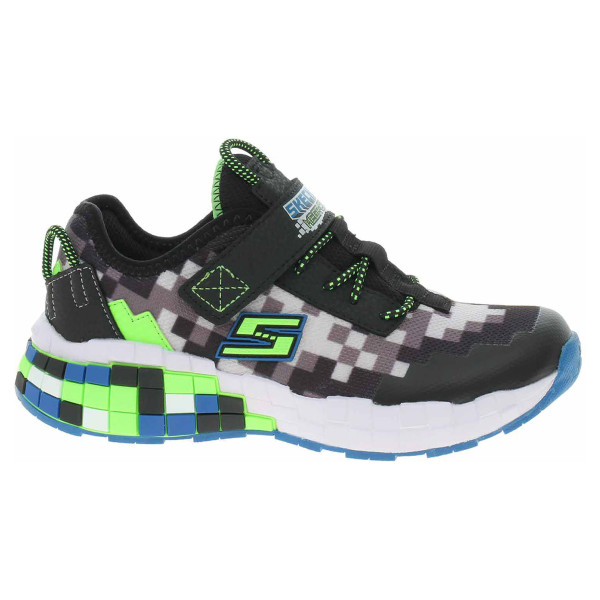 detail Skechers Mega-Craft black-blue-lime